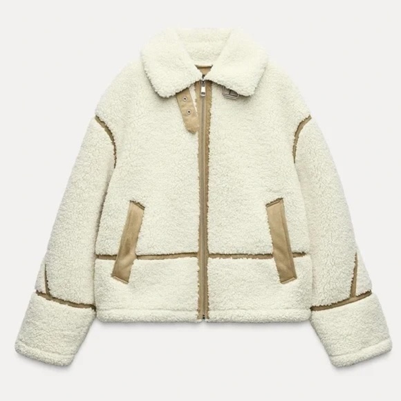 Zara Jackets & Blazers - Zara Sherpa Teddy Bear Jacket